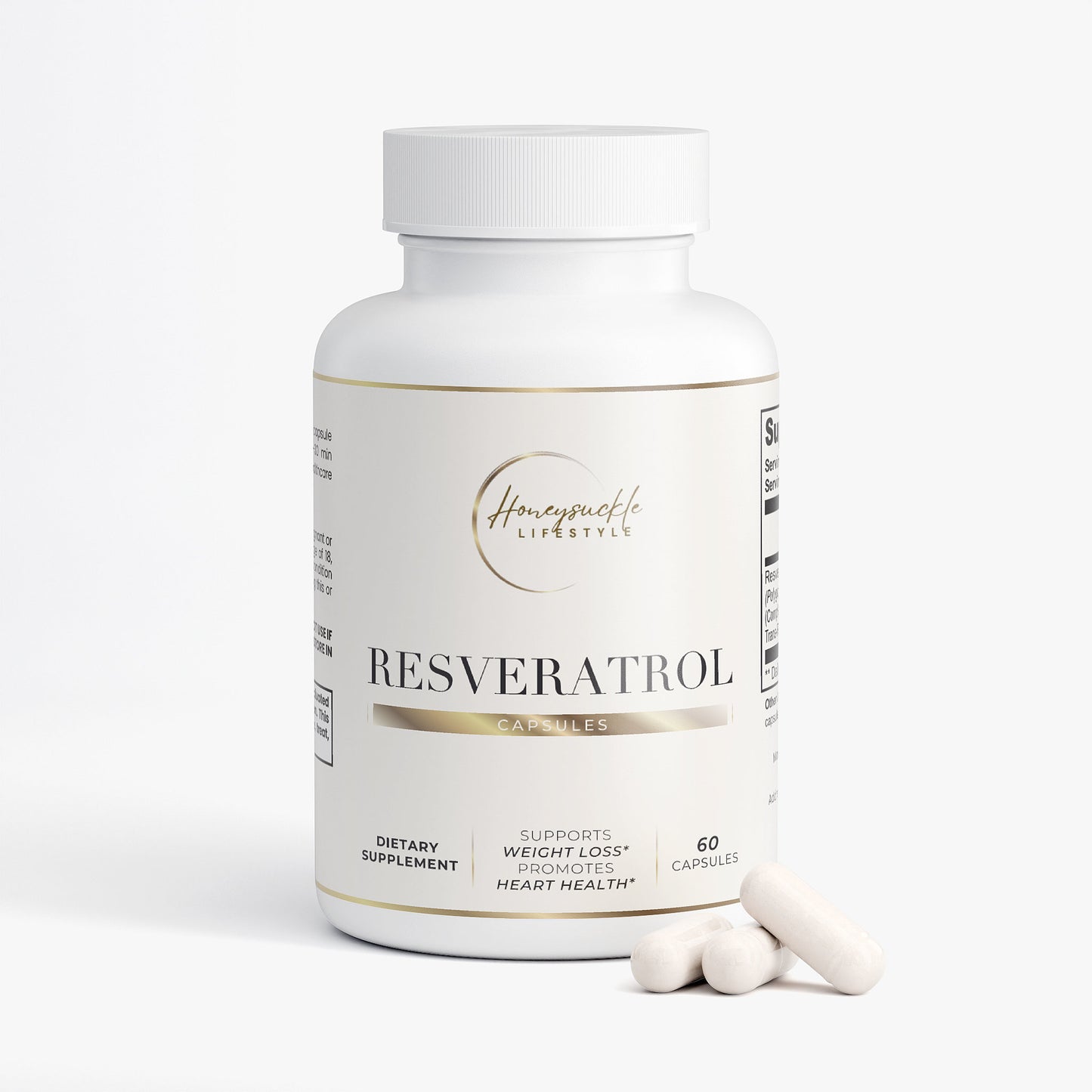 Resveratrol 50% 600mg - HoneySuckle Lifestyle