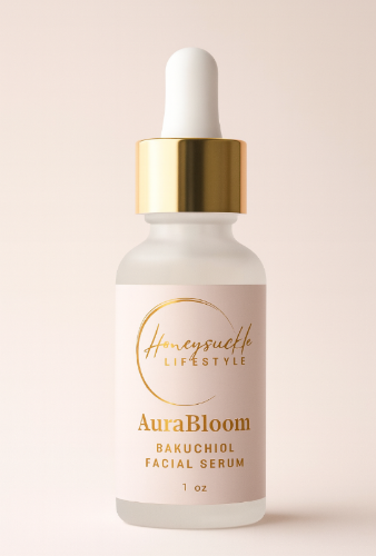 美容液 BLOOM AURA LUXURY SKIN SERUM AuraBloom Bakuchiol Serum | Gentle Retinol | HoneySuckle Lifestyle