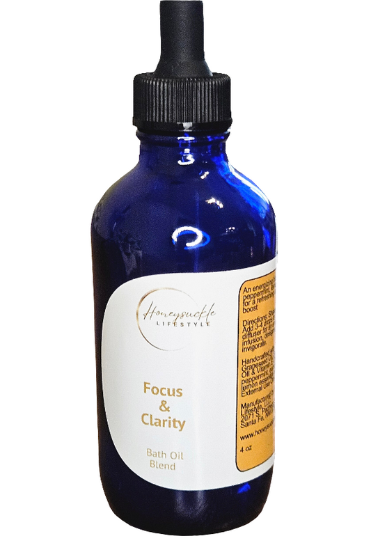 Focus & Clarity Bath and Massage Oil - HoneySuckle Lifestyle
