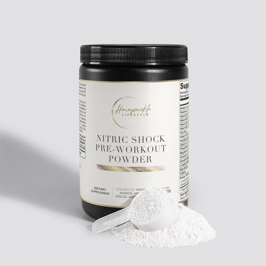 Nitric Shock Pre-Workout Powder (Fruit Punch) - HoneySuckle Lifestyle