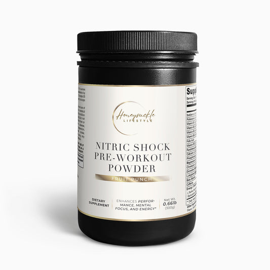Nitric Shock Pre-Workout Powder (Fruit Punch) - HoneySuckle Lifestyle