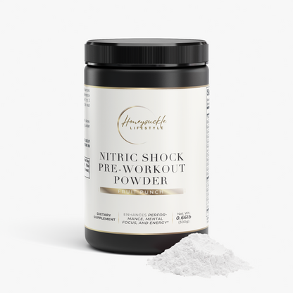 Nitric Shock Pre-Workout Powder (Fruit Punch) - HoneySuckle Lifestyle