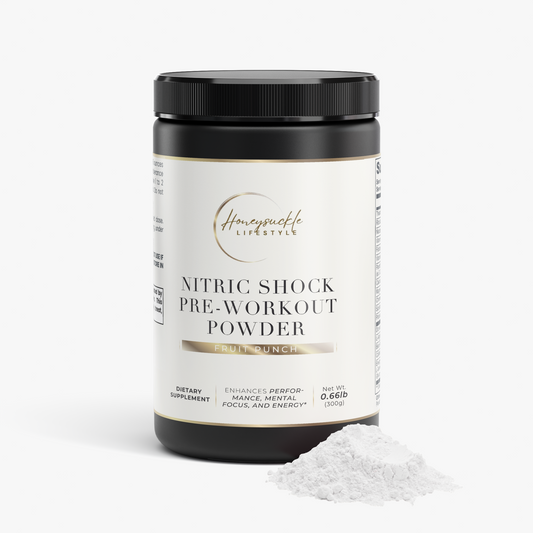 Nitric Shock Pre-Workout Powder (Fruit Punch) - HoneySuckle Lifestyle