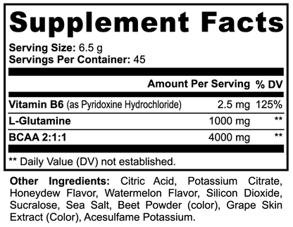 BCAA Post Workout Powder (Honeydew/Watermelon) - HoneySuckle Lifestyle