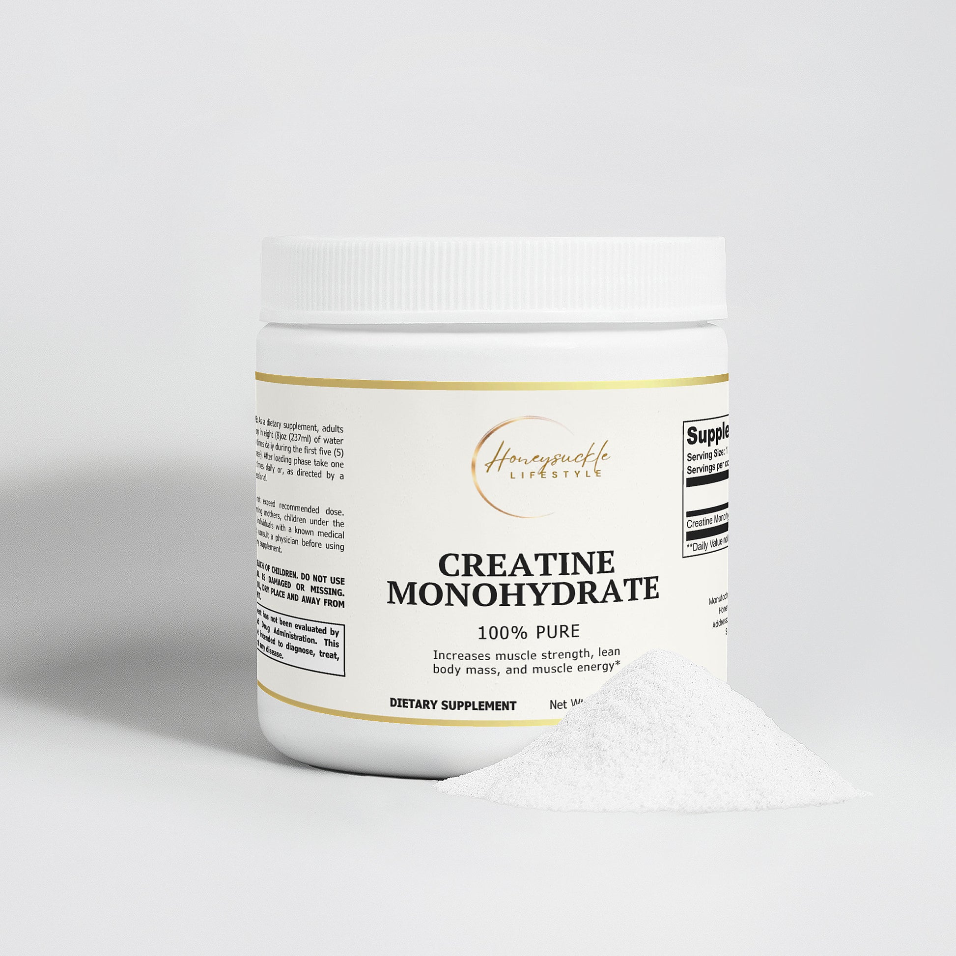 Creatine Monohydrate - HoneySuckle Lifestyle