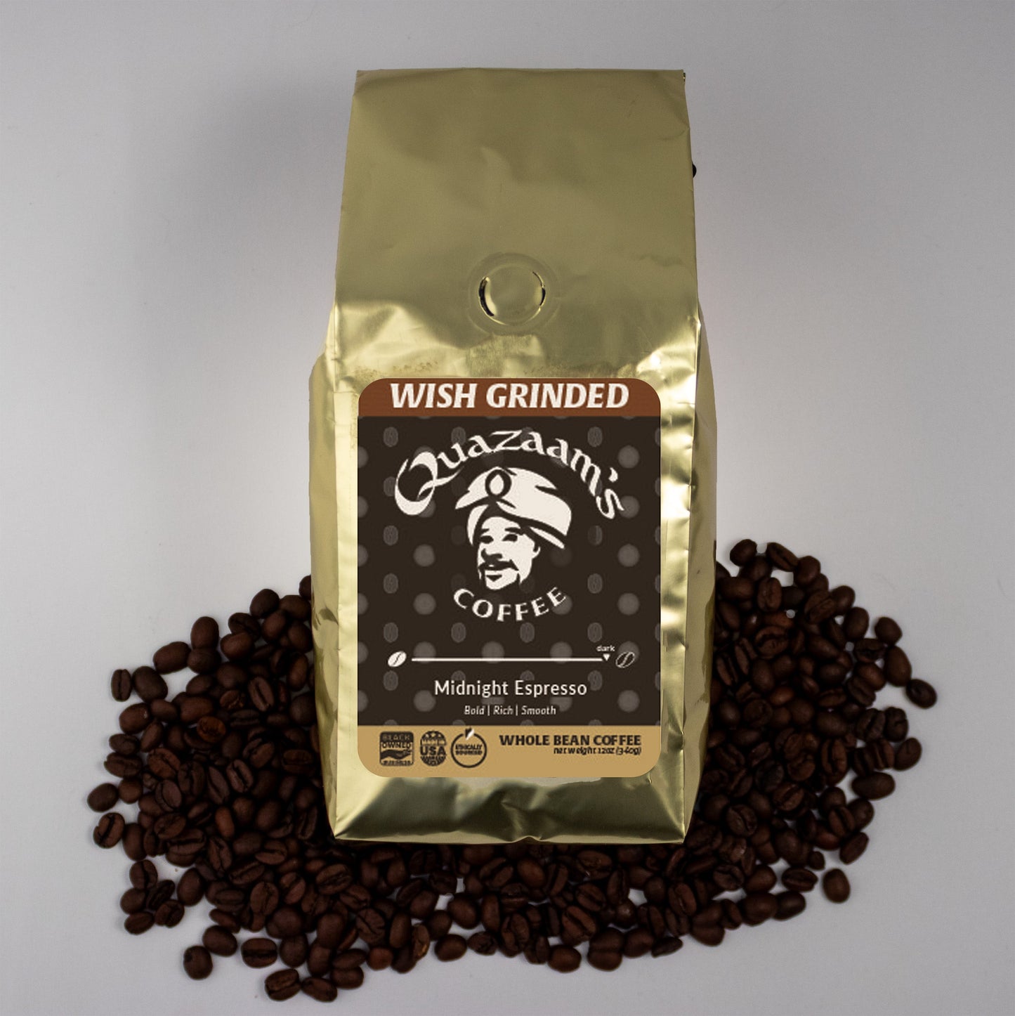 Midnight Espresso Coffee | Ground & Whole Bean Coffee | Dark Rich Roast - HoneySuckle Lifestyle