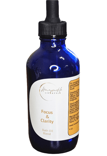 Focus & Clarity Bath and Massage Oil - HoneySuckle Lifestyle