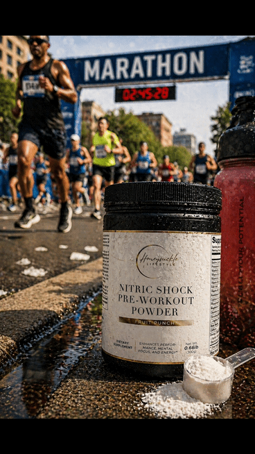 Nitric Shock Pre-Workout Powder (Fruit Punch) - HoneySuckle Lifestyle