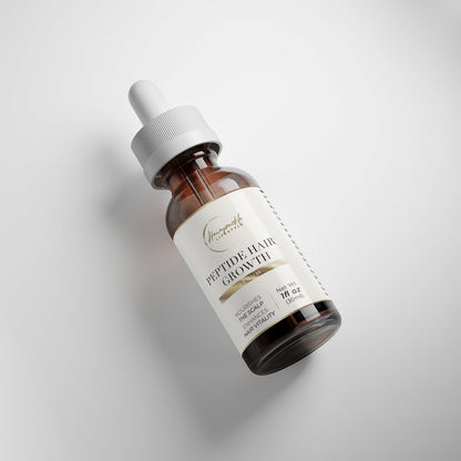 Peptide Hair Growth Serum with biotin for hair strength