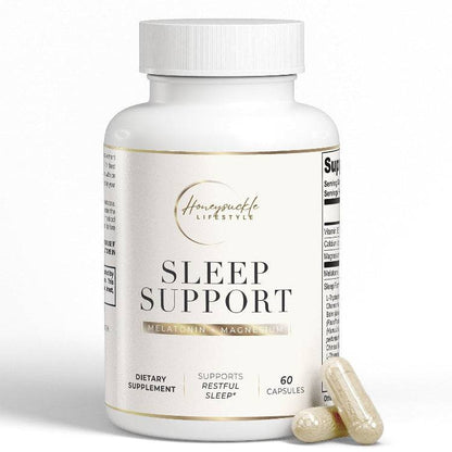 Sleep Support supplement with melatonin and magnesium for restful sleep